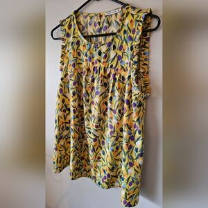 Floral Shirt Size Small Womens Blouse Small